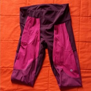 Lululemon Leggings Womens 8 High Rise Yoga Training & Gym Multicolor